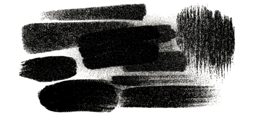 Abstract grayscale image of a hand or glove.  Grainy texture, layered dark gray shapes resembling fingers