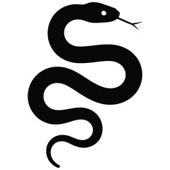 black snake vector illustration