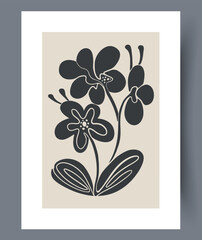 A Stylish Floral Design Featuring Bold Lines and Unique Shapes That Capture Attention