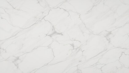 Fototapeta premium Elegant bright white marble surface texture displaying delicate grey veining, providing a sophisticated and luxurious visual appeal