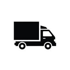 Vector illustration of delivery truck illustration, a transport vehicle icon