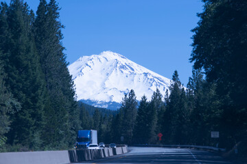 Mt. Shasta from freeway