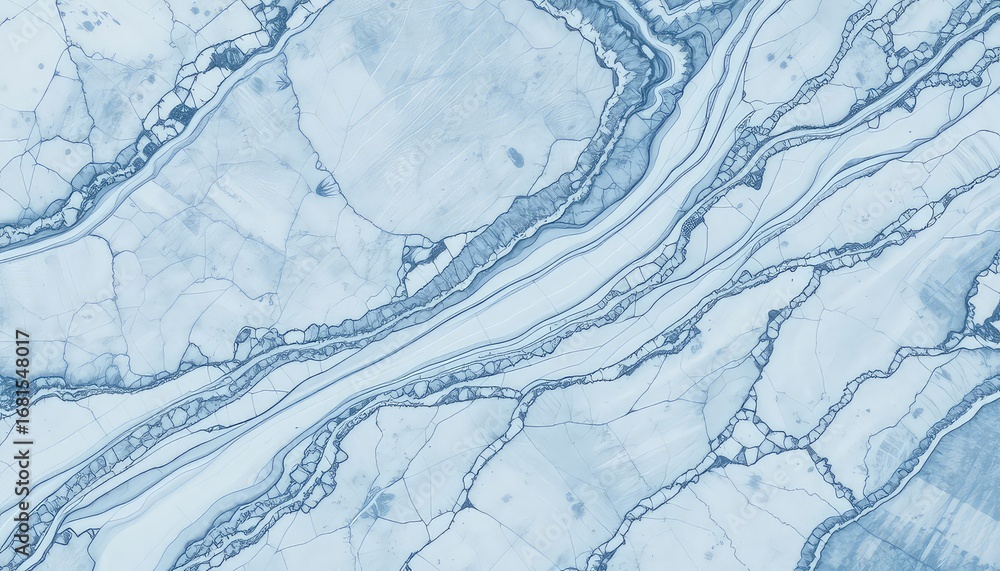 Aufkleber subtle patterns and intricate linework create a soothing and abstract design with a muted blue palet