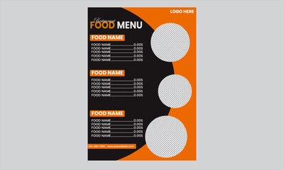food menu design