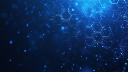 Abstract digital hexagon pattern background. Suitable for technology, futuristic, or science themes