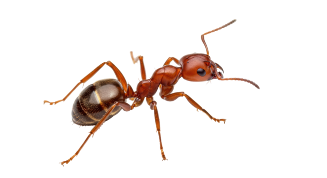 Isolated Red Ant