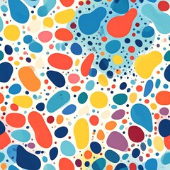 Abstract colorful blotch pattern