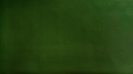 Dark green vinyl fabric texture background with subtle horizontal lines. A minimalist, clean, and...