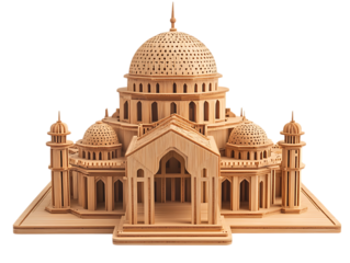  Wooden Mosque Model