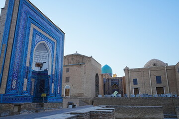 Obraz premium Shah-i-Zinda in Samarqand, Uzbekistan - ウズベキスタン サマルカンド シャーヒ・ズィンダ