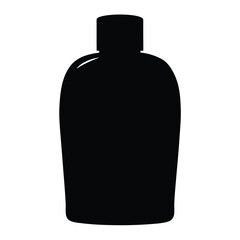 Silhouette of a simple bottle design perfect for soap or lotion containers