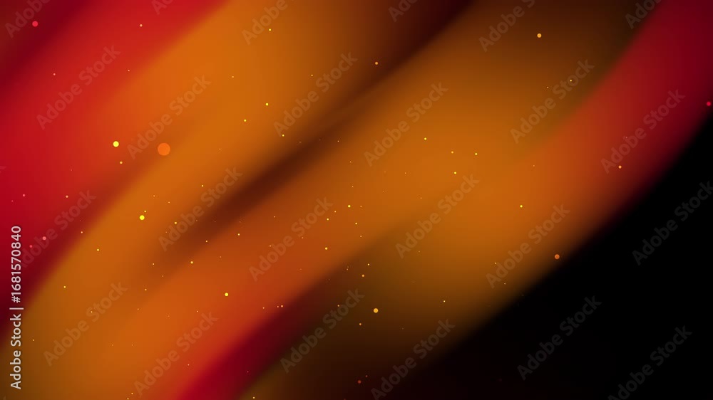 Aufkleber abstract fiery background with glowing particles and fluid motion effect for design
