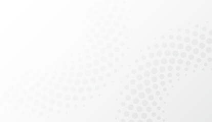 Subtle gray halftone pattern on a clean white background, featuring dotted gradients and a minimalist, modern aesthetic suitable for various design applications and creative projects