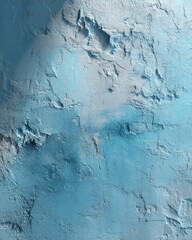 Textured Blue Wall with Plaster, Abstract Background, Rough Surface