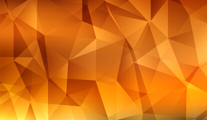 Golden abstract background with geometric patterns showcases a blend of amber hues, creating a modern and dynamic design with intersecting lines and angular shapes for a striking visual impact © Fitrotul
