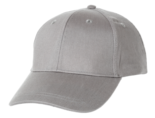 Blank gray baseball cap cut out. Template Mock up