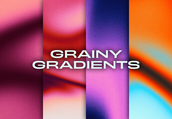 Set of 4 Grainy Gradient Textures