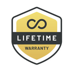 Lifetime warranty icon