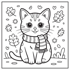 Autumn Scenes Coloring Pages