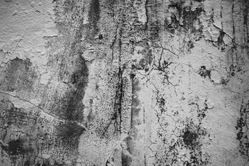 Dark black concrete grunge texture wall background. Horror concept. Darkness Background