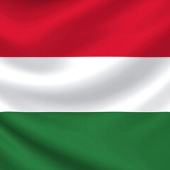 Rippled flag of Hungary