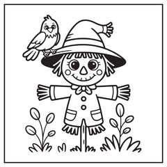 Autumn Scenes Coloring Pages