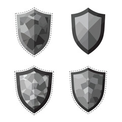 Shield set, gray