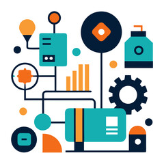 flat icons for web and mobile applications