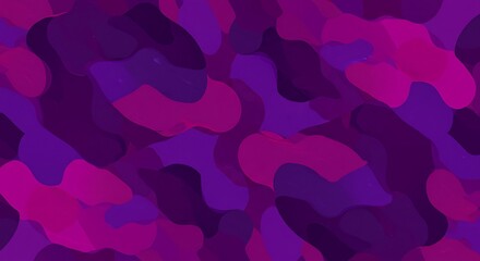 Abstract Purple and Magenta Camouflage Pattern.