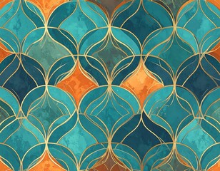 Abstract decorative mosaic pattern