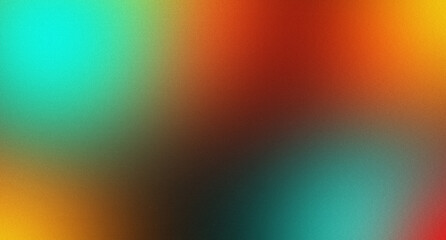 abstract colorful grainy gradient background, noise texture effect, blurred, header, backdrop, wallpapers, posters, banners, flyers, cover design, and cards.	
