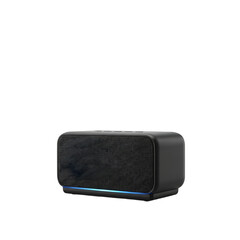 Modern Portable Bluetooth Speaker with Ambient Blue Light for Dynamic Audio Experience