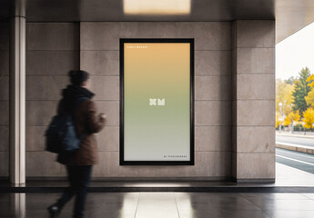 Outdoor Vertical Screen Mockup