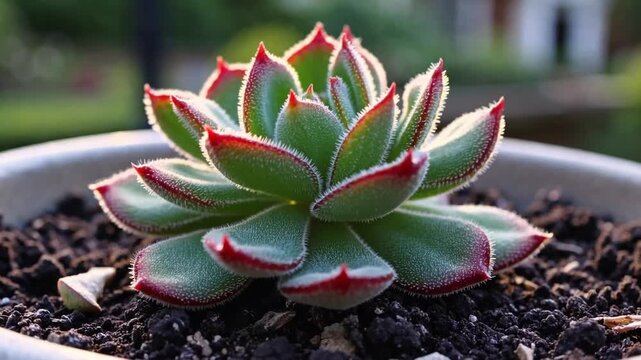 Succulent Plant Species Known as the Firecracker from the Crassulaceae Family Originating in North America