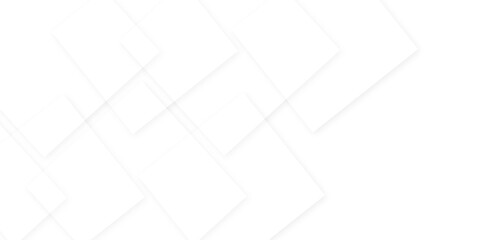 Abstract technology concept white template illustration and Geometric background. Modern and seamless stripe geometric line covered white abstract white square shape with futuristic