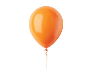 orange balloon isolated on transparent White background png
