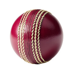 Crimson sphere with intricate stitching against a seamless expanse showcasing athletic equipment