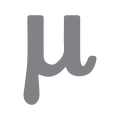 Greek letter Mu icon