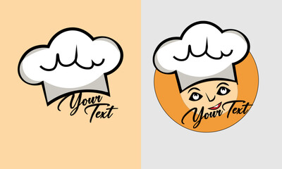 COOKING CHEAF & LIVE BEKARY LOGO VECTOR ART