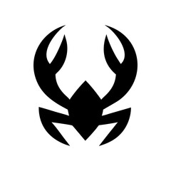 Obraz premium Creative lobster logo with claws forming symmetrical abstract seafood design vector