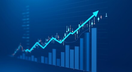 Business Growth Chart Upward Trend.