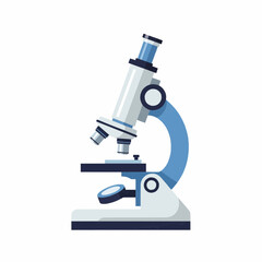 Vector Illustration of a Science Microscope for Research and Education Purposes