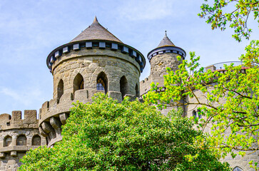 old castle in the mountains