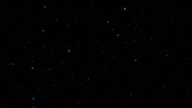 Cartoon yellow stars shining on black screen, shine in the sky, animation, star twinkling, stars shine, 2d animation, black background, stary sky, night, sky, dark, blue stars, cartoon shine, space.