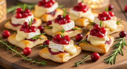 Delicious Cranberry Brie Bites Appetizer for Holiday Gatherings