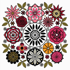 Fototapeta premium Spring flower collection