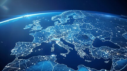 Digital mapping of the eu network for business and data exchange in western europe