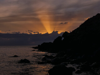 Coucher de soleil - Ajaccio - Corse - &Icirc;le des Sanguinaires