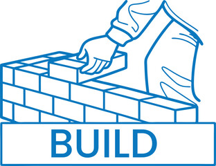 Building success brick by brick with construction concepts vector