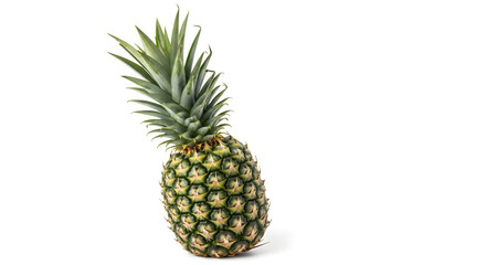 Fototapeta premium Single Fresh Pineapple Isolated on White Background